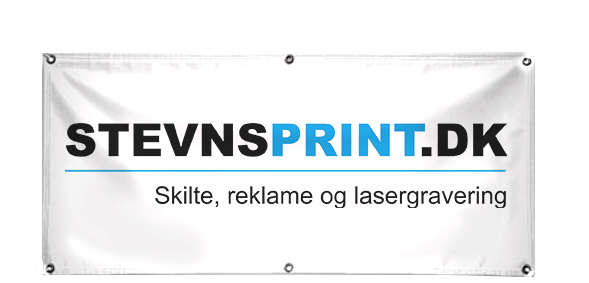 Banner i valgfri størrelse, markedets billigste priser.